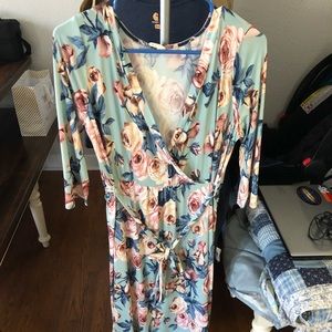 XL Pinkblush maxi nursing/maternity dress